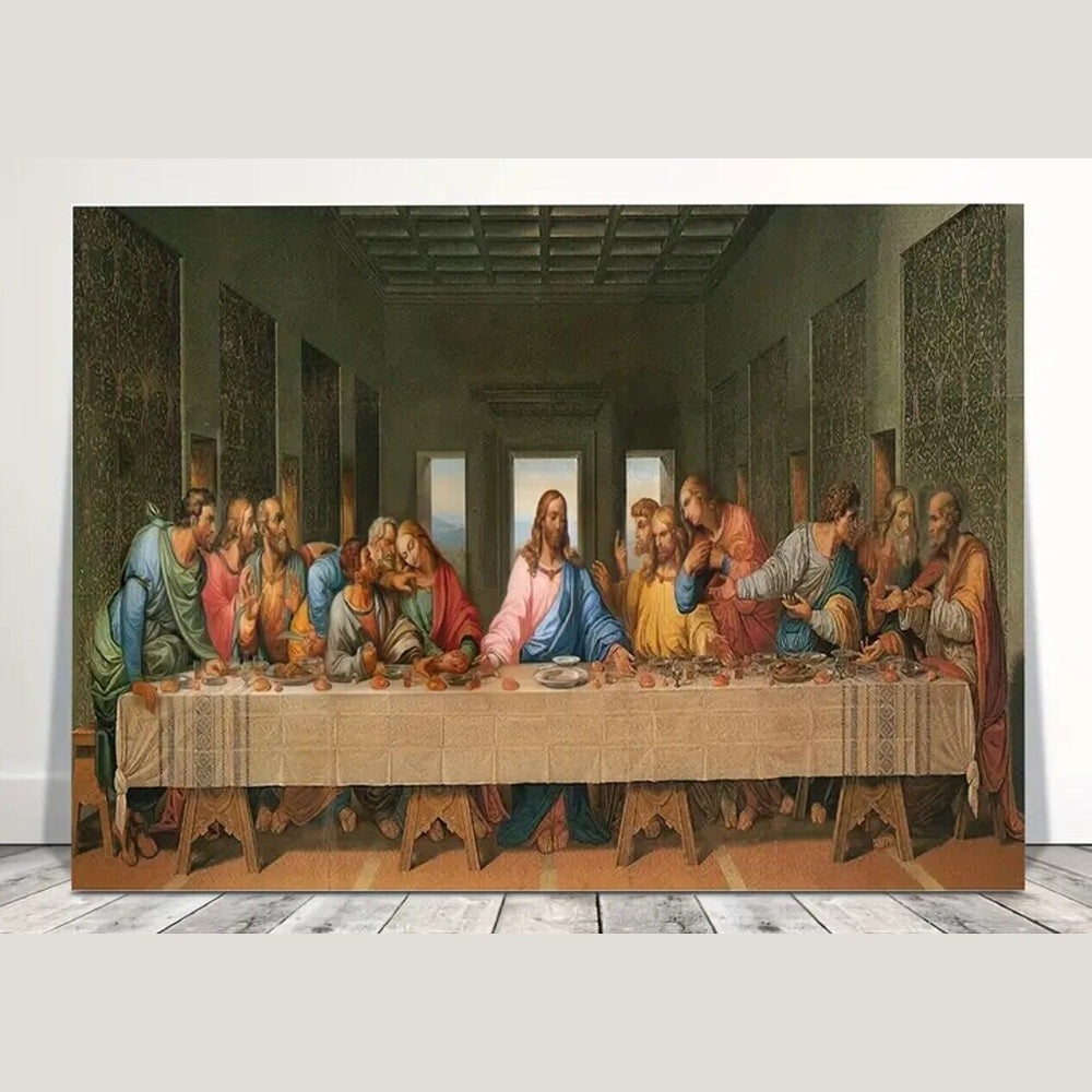 The Last Supper Canvas Print Framed 11.8" x 15.7" Wall Art NEW! Home & Garden:Home Décor:Posters & Prints Style Your Walls